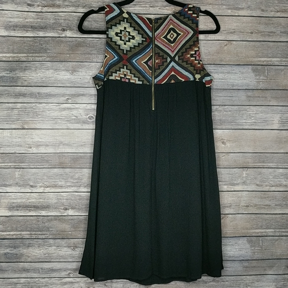 Doe & Rae Leonna Embroidered Dress Black Small - Picture 3 of 10